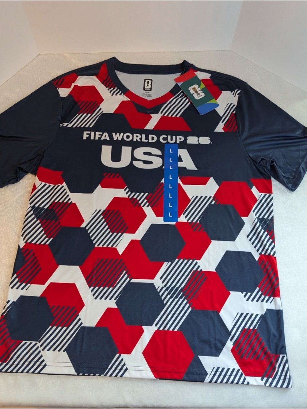 FIFA WORLD CUP 2026 Official Licensed Soccer Jersey Shirt Size Large NWT!